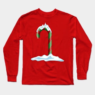 Snowed Up Candy Cane Long Sleeve T-Shirt